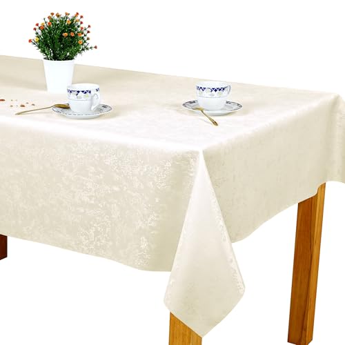 invitta Tischdecke Ecru 150x350 cm, Fleckabweisend mit Lotuseffekt Modern Doppelseitig Eleganter Marmor 100% Polyester, U4 Marmor 377 invitta Tischdecke Ecru 150x350 cm, Fleckabweisend mit Lotuseffekt Modern Doppelseitig Eleganter Marmor 100% Polyester, U4 Marmor 377 von invitta