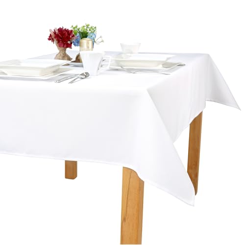invitta Tischdecke Weiß 140x380 cm Glatt Dickes Material 100% Polyester 230 g/m² Schmutzabweisend Lotuseffekt Klassisch Gesäumt – O1 Simon 1000 invitta Tischdecke Weiß 140x380 cm Glatt Dickes Material 100% Polyester 230 g/m² Schmutzabweisend Lotuseffekt Klassisch Gesäumt – O1 Simon 1000 von invitta