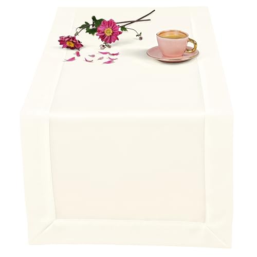 invitta Tischläufer Classic Elegance Champagner 40x120 cm, Uni Glatt Elegant mit 5 cm Kuvertsaum Fleckabweisend mit Lotuseffekt 100% Polyester, O5 H200 377 invitta Tischläufer Classic Elegance Champagner 40x120 cm, Uni Glatt Elegant mit 5 cm Kuvertsaum Fleckabweisend mit Lotuseffekt 100% Polyester, O5 H200 377 von invitta