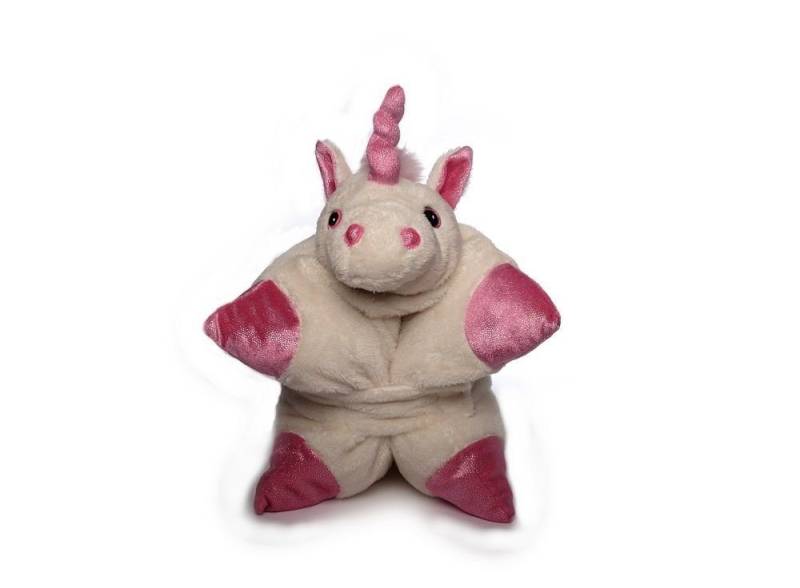 inware Nackenkissen Nackenkissen Einhorn, Kuschelkissen, Kissen Plüsch Schmusekissen, Stofftier Unicorn, Kinder Klettkissen, Geschenke von inware