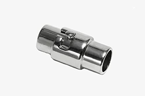 INWARIA Bajonettverschluss Magnetverschluss für Bänder 3 mm, 5 stück, MV-50/3_5st (Silberfarben) von inwaria