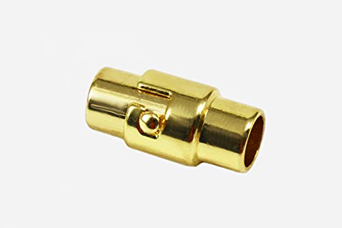 INWARIA Bajonettverschluss Magnetverschluss für Bänder 5 mm, 5 stück, MV-50/5 (Goldfarben, 5st) von inwaria