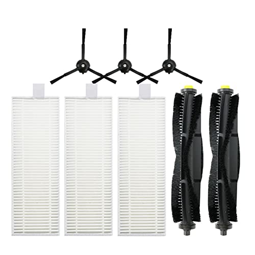ioannis RollenbüRste HEPA Filter SeitenbüRste Ersatzteile für Qihoo 360 S10 X100 Max Roboterstaubsauger von ioannis