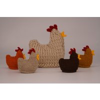 Gestricktes Huhn Teekanne, Teewärmer, Strickhühner von ionaKnitwear