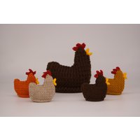 Gestricktes Huhn Teekanne, Teewärmer, Strickhühner von ionaKnitwear