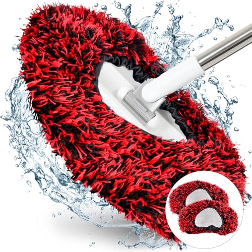 iophi 2er-Set Premium Brush Cover - Mikrofaser Autoschwamm - Besonders schonender Auto Waschbürstenüberzug mit maximaler Saugkraft - für alle Bürsten Brushcover SB Waschanlage von iophi