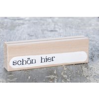 Bilderleiste Lindenholz "Schön Hier" von iopla