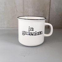 Keramik Tasse Becher Vintage Für Rechtshänder Und Linkshänder Maritimer Meerbecher von iopla