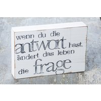Text Bild An Der Wand "Antwort" von iopla