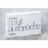 Text Bild An Der Wand "Mutausbruch" von iopla