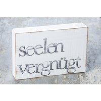 Text Bild An Der Wand "Seelenvergnügt" von iopla