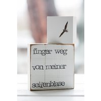 Text Kunst An Der Wand "Finger Weg " + Mini "Möwe" Text Kunst An Der Wand "Finger Weg " + Mini "Möwe" von iopla