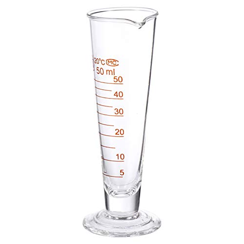 iplusmile 50 Ml Dicker Messbecher Aus Glas Mit Graduierung Stabiler Boden Ml-messbecher Für Den Einsatz Im Labor Im Naturwissenschaftlichen Unterricht Und Im Haushalt von iplusmile