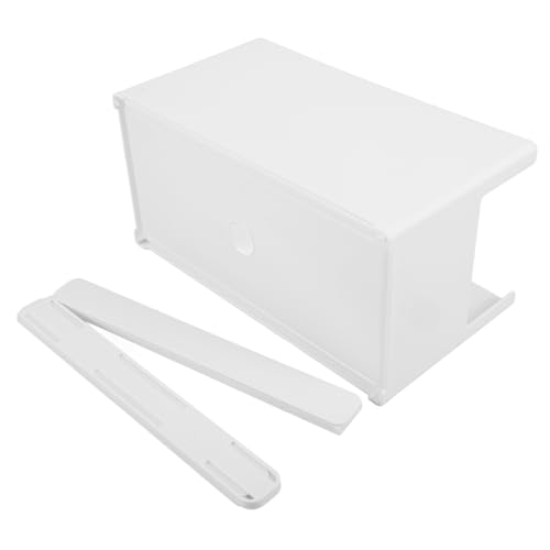 iplusmile 1 Satz Schleifscheibespeicherbox Aufbewahrungsschublade für Schrank Ausziehbarer Tablett-Organizer Ausziehbares Schubladengehäuse Schrank rutsche Plastik Weiß von iplusmile
