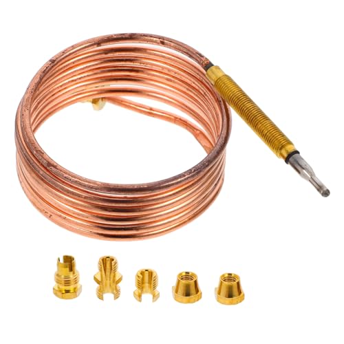 iplusmile 1 Satz Thermoelement für Gasherde und Heizgeräte Zuverlässiger Temperatursensor mit Fittings für Effiziente Wärmeübertragung und Einfachen Austausch von iplusmile