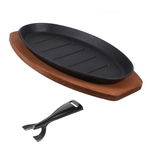 iplusmile 1 Set Brutzelnder Steakteller Aus Vielseitiges Servierbrett Für Steaks Und Fajitas Für Familienessen – Antihaft Grillpfanne Für Den Grill Im Innenbereich iplusmile 1 Set Brutzelnder Steakteller Aus Vielseitiges Servierbrett Für Steaks Und Fajitas Für Familienessen – Antihaft Grillpfanne Für Den Grill Im Innenbereich von iplusmile