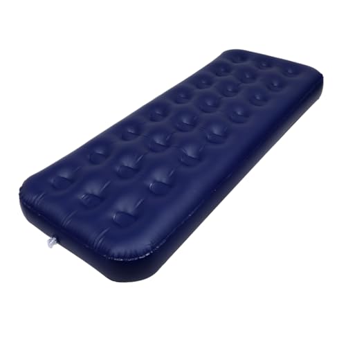 iplusmile 1 Stück Einzelluftmatratze Faltbar Aufblasbare Matratze Beim Camping Erwachsene Aufblasen Selbst Falten Campingmatratzenschaum Im Freien Bett Blue Beflockung PVC von iplusmile