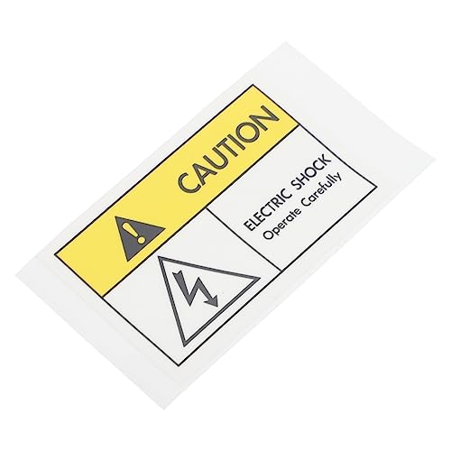 iplusmile 1 Stück Electric Shocks Warnschild Aufkleber Hochwertige Sicherheitsbeschilderung für Industrie Etikett für Lager Büro Schule und Werkstätten Langlebig und Zuverlässig Caution von iplusmile