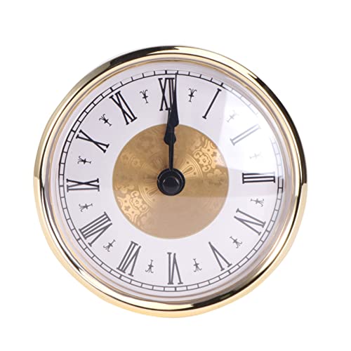 iplusmile 1 Stück Quarzuhr Rustikale Uhr Runden Dekorativ Form Einfach Rustikale Wanduhr Uhr Ersatz Mechanismus Uhr Dekoration Plastik von iplusmile
