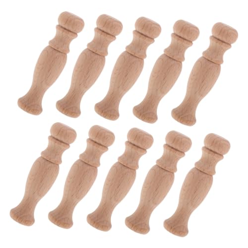 iplusmile 10 Stück Holzhandwerksschaft Möbel Unvollendete Römische Säule DIY Holzbearbeitungssäule DIY Unbemalte Säule Unvollendete Handgeschnitzte Säule Handgeschnitzte von iplusmile