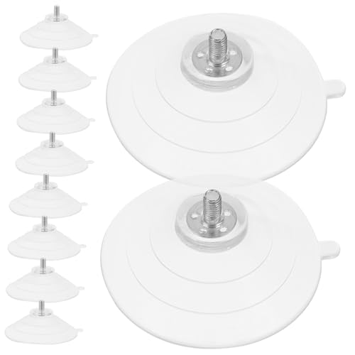 iplusmile 10 Stück Teiliges Kleine Transparente PVC Saugnäpfe mit Gewinde Starke Saughalter für Glas und Fenster Vielseitig Einsetzbar für Möbelzubehör Einfache Montage durch Schraubdesign von iplusmile