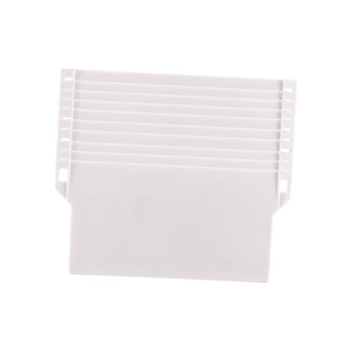 iplusmile 10 Stück Teiliges Weiße PVC Bodenplatten für Vertikaljalousien Stabile Kunststoff Gewichte zur Lamellenbeschwerung Langlebige Vertikaljalousien Ersatzteile Vielseitig für Fenster von iplusmile