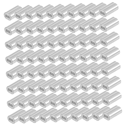 iplusmile 100 Stück Aluminium Crimp Loop Sleeve Hochwertige Aluminiumhülsen für Drahtseil Klemmen für Hochzeits und Fischereianwendungen Starke und Zuverlässige Verbindung für Kabel und iplusmile 100 Stück Aluminium Crimp Loop Sleeve Hochwertige Aluminiumhülsen für Drahtseil Klemmen für Hochzeits und Fischereianwendungen Starke und Zuverlässige Verbindung für Kabel und von iplusmile