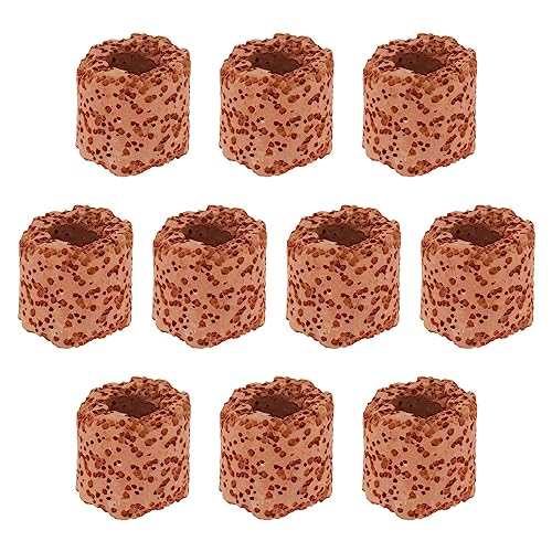 iplusmile 10Pcs Festen Ring Keramik Wasser Anlage Festen Ring Schwerkraft Ring Decor Halter für Aquarium von iplusmile