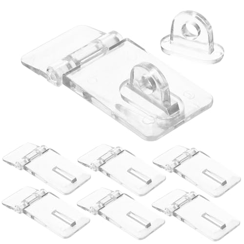iplusmile 10stücke Acryl Schließbügel Transparente Schmuckschatullen-haspe Scharnierriegel Verschluss Für Vintage-holzkisten Und Schränke von iplusmile