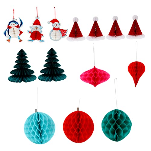 iplusmile 14 Stück Teiliges Weihnachts Deko mit Hängenden Honeycombs Weihnachtsmann Schneemann und Mini Weihnachtsbaum Kreative Party Deko für Wand Tür Fenster Langlebig und Festlich iplusmile 14 Stück Teiliges Weihnachts Deko mit Hängenden Honeycombs Weihnachtsmann Schneemann und Mini Weihnachtsbaum Kreative Party Deko für Wand Tür Fenster Langlebig und Festlich von iplusmile