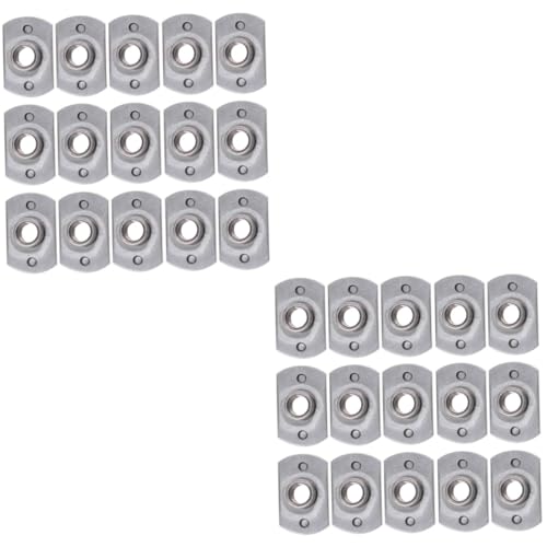 iplusmile 2 Packungen À 15 Stück gezackte T-Mutter geschweißte Einpressmuttern Schweißmutter Zubehör für Schweißgeräte m8 Mutter t-nut sportgeräte Nüsse T-Muttern Suite von iplusmile