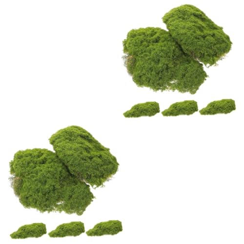 iplusmile 2 Sätze Gefälschte Moosblöcke Dekoration Felsen Grüne Ornamente Bürodekoration Gartengestaltung Requisite Feengarten Set Moosblock Requisiten Künstliches 5 Stück * 2 von iplusmile
