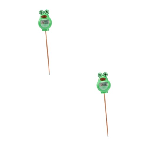 iplusmile 2 Stck. Boden Feuchtigkeitsmesser und Ph Tester für Pflanzen Cartoon Design Zeigerbasierter Bodenfeuchtemesser für Gartenarbeit Grün von iplusmile