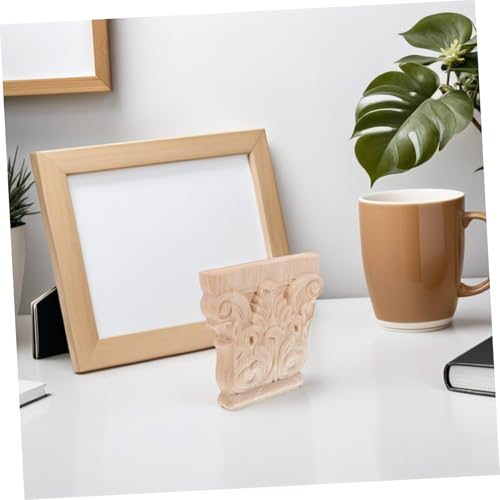 iplusmile 2 Stück Dekorative Holzappliken aus Massivem Handgeschnitzte Europäische Säulenecken Robuste Möbelverzierungen für DIY Innenraumgestaltung Klassische Luxus Elemente Vielseitig von iplusmile