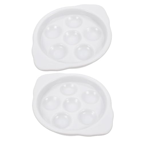 iplusmile 2 Stück Escargot Teller aus Keramik mit Löchern und Ergonomischem Griff Hitzebeständig und Verschleißfest als Schnecken und Backform für Restaurant und Zuhause iplusmile 2 Stück Escargot Teller aus Keramik mit Löchern und Ergonomischem Griff Hitzebeständig und Verschleißfest als Schnecken und Backform für Restaurant und Zuhause von iplusmile