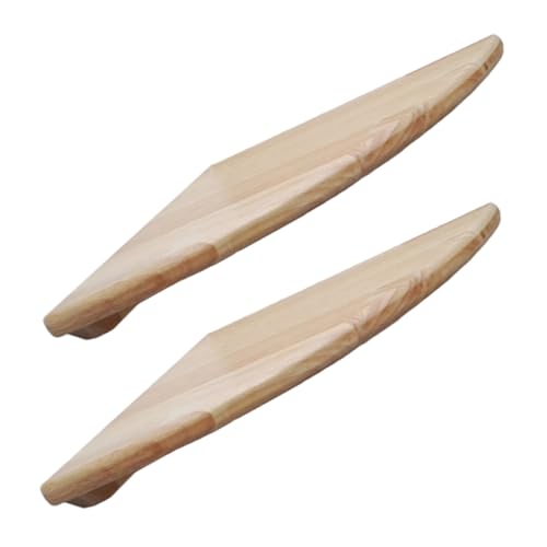 iplusmile 2 Stück Holz Eckregal Wandmontage Fächerförmige Schwebende Holzablage für Wohnzimmer Schlafzimmer Badezimmer Abgerundete Kanten Platzsparend Dekorativ und Praktisch von iplusmile