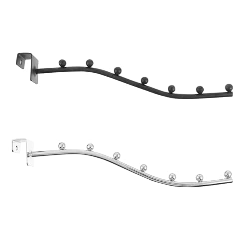 iplusmile 2 Stück Kleiderhaken aus Edelstahl mit Perlen Stabiles Aufhängesystem für Garderobe und Bekleidungsladen Installieren ohne Bohren Modernes Design in Schwarz und Silber Vielseitig iplusmile 2 Stück Kleiderhaken aus Edelstahl mit Perlen Stabiles Aufhängesystem für Garderobe und Bekleidungsladen Installieren ohne Bohren Modernes Design in Schwarz und Silber Vielseitig von iplusmile
