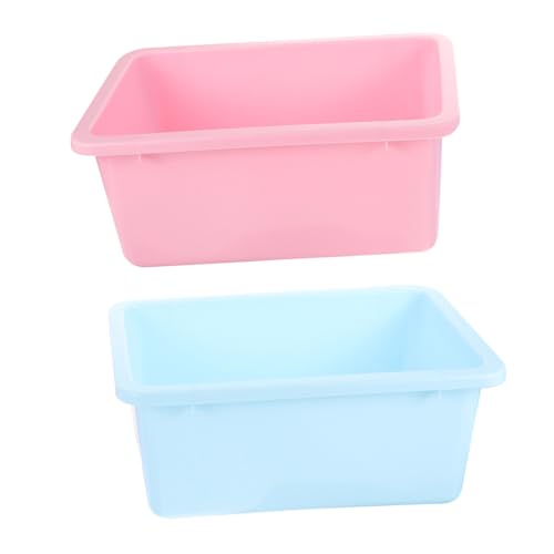 iplusmile 2 Stück Kleine Aufbewahrungsbox Kunststoff Organizer für Schreibtisch Büro Multifunktionale Aufbewahrungskiste Farblich Sortiert Rosa Blau Platzsparend und Praktisch iplusmile 2 Stück Kleine Aufbewahrungsbox Kunststoff Organizer für Schreibtisch Büro Multifunktionale Aufbewahrungskiste Farblich Sortiert Rosa Blau Platzsparend und Praktisch von iplusmile