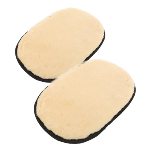 iplusmile 2 Stück Lammfell Poliertuch Auto Reinigungspads für Effektive Politur und Pflege Hochabsorbierend Weich und Kratzfrei für Autoaußenreinigung und Detailpflege von iplusmile