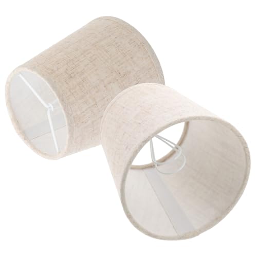 iplusmile 2 Stück Lampenschirme Ersatz Lampenschirm für Tischlampe Stehlampe Fassung Weichlichtdiffusierend Wohnzimmer Schlafzimmer Nachttischlampe Geeignet Langlebig und Installieren von iplusmile