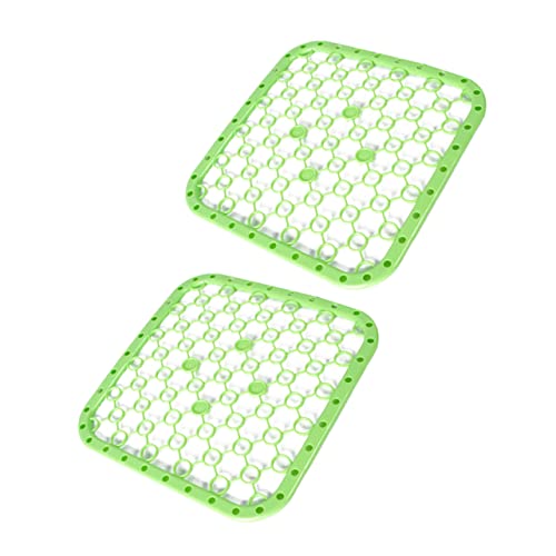 iplusmile 2 Stück Multifunktionale Abtropfmatte mit Trichterdesign Rutschfest Hitzebeständig als Obst und Gemüseabtropfmatte Vielseitig Nutzbar für Küche Camping Spüle und Tisch von iplusmile