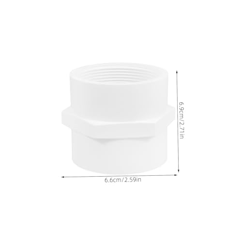 iplusmile 2 Stück PVC Rohrkupplung Innengewinde Adapter Langlebiger PVC Fitting Stoßfest und Dicht Vielseitig für Gartenbewässerung Sprinkleranlagen Kaltwasserleitungen und Pools Geeignet von iplusmile