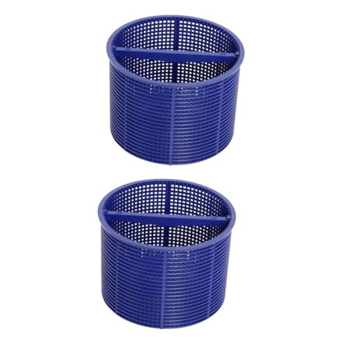 iplusmile 2 Stück Pool Filterkorb Skimmerkörbe Für Schwimmbecken Abschöpfen Schwimmbecken-Skimmer Skimmer Körbe Poolfilterkorb-Skimmer Groß Pool-skimmerfilter Plastik Blue von iplusmile