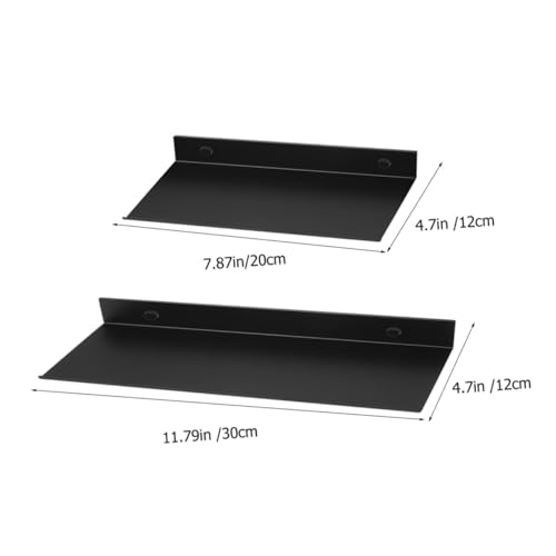 iplusmile 2 Stück Schwarzes Metall wandregal Badezimmer Wandmontage Aufbewahrung Schwebende Ablage für Kosmetik Flaschen Toilettenartikel Platzsparendes Badregal iplusmile 2 Stück Schwarzes Metall wandregal Badezimmer Wandmontage Aufbewahrung Schwebende Ablage für Kosmetik Flaschen Toilettenartikel Platzsparendes Badregal von iplusmile