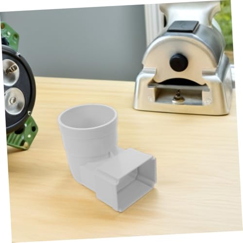 iplusmile 2 Stück Teiliges Kunststoff Regenrinnen Adapter Robustes Fallrohr Verbindungsstück Wetterbeständig Einfache Montage Verhindert Wasseransammlungen für Dachentwässerung und von iplusmile