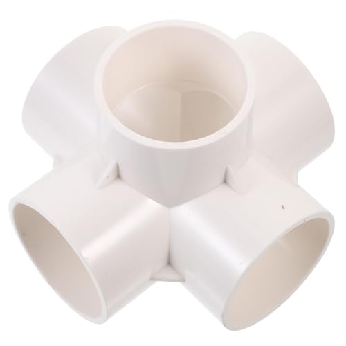 iplusmile 2 Stück Teiliges PVC Rohrverbinder Wege PVC Klemmverbinder für Gewächshaus Gartenzaun Robust Rostfrei Einfach zu Montieren von iplusmile