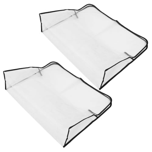 iplusmile 2 Stück Teiliges Transparentes Stuhlrücken-schutzcover wasserdichte Leichte PVC-Abdeckung für Friseurstühle Einfach zu Reinigen Passend für Salon Spa-rückenlehnen von iplusmile