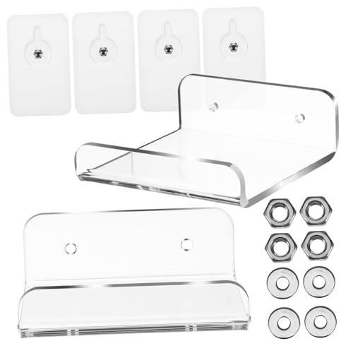 iplusmile 2 Stück U Förmige Transparente Wandregale Selbstklebend Schwebend Minimalistisches Bad und Wohnzimmer Aufbewahrungsregal ohne Bohren Stabiles Kleines Wanddisplay iplusmile 2 Stück U Förmige Transparente Wandregale Selbstklebend Schwebend Minimalistisches Bad und Wohnzimmer Aufbewahrungsregal ohne Bohren Stabiles Kleines Wanddisplay von iplusmile