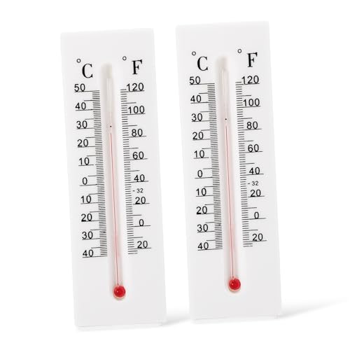 iplusmile 2 Stück Wetterfeste Schlüsselbox mit Thermometer Außenschlüsselversteck Große Kapazität für Schlüssel Münzen Garten Terrasse Eingangsbereich von iplusmile