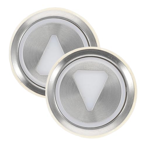 iplusmile 2stücke Aufzugsknopf Aus Metall Runde Druckknöpfe Für Aufzug Schalterknopf Als Ersatz Für Ab-tasten Kompatibel Mit Allen Aufzugssystemen von iplusmile